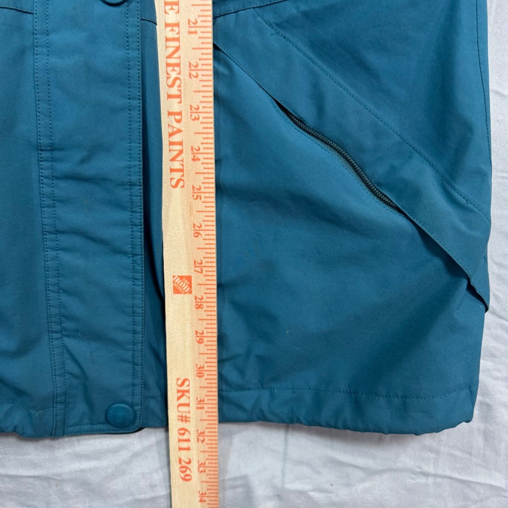 VTG Eddie Bauer Gore-Tex Mountain Parka Hoode Jacket Teal Blue Womens M Gorpcore - Picture 8 of 15